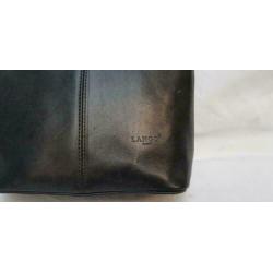 F282 LANGO zwart lederen handtas zeer fraai