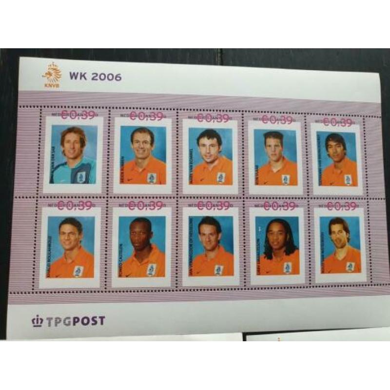 WK 2006 voetbal postzegel velletjes. nieuw.