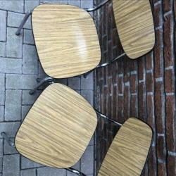 Formica stoelen : retro, vintage, industrieel SETPRIJS €35