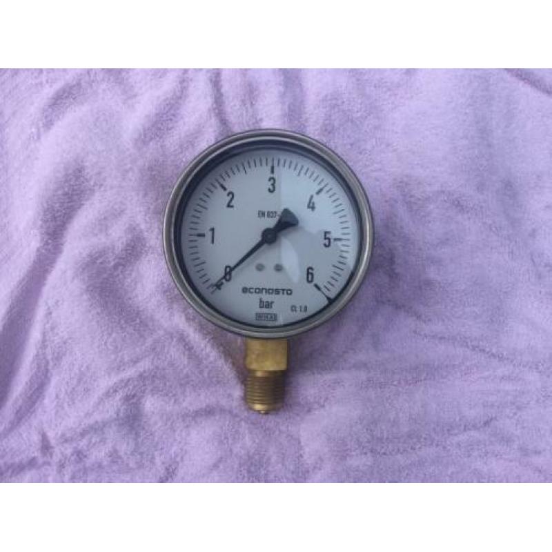 Econosto manometers 0-6 of 0-10 bar.