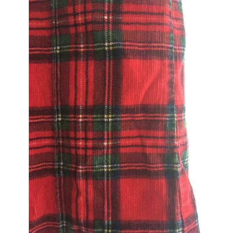 Stuka corduroy rib broek vintage XS 34 plaid geruit flared