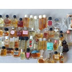 50 oude mini flesjes Micro miniatuur