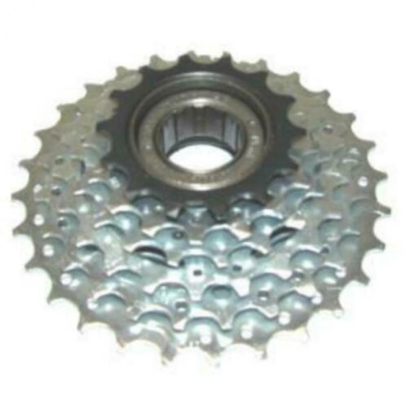 7 speeds sunrace casette 12-24 tanden,past op shimano, ook 1