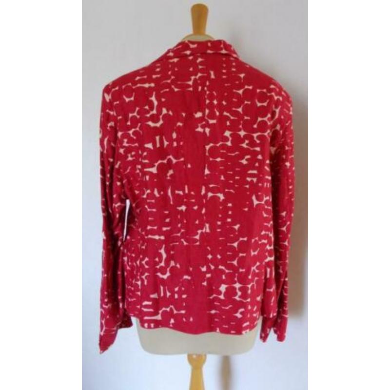 Mooi rood print jasje van Xandres (Belgium)! 46