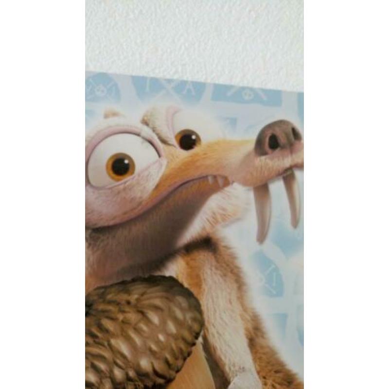 Ice Age schilderij kinderkamer 35x35cm zgan zie foto,s