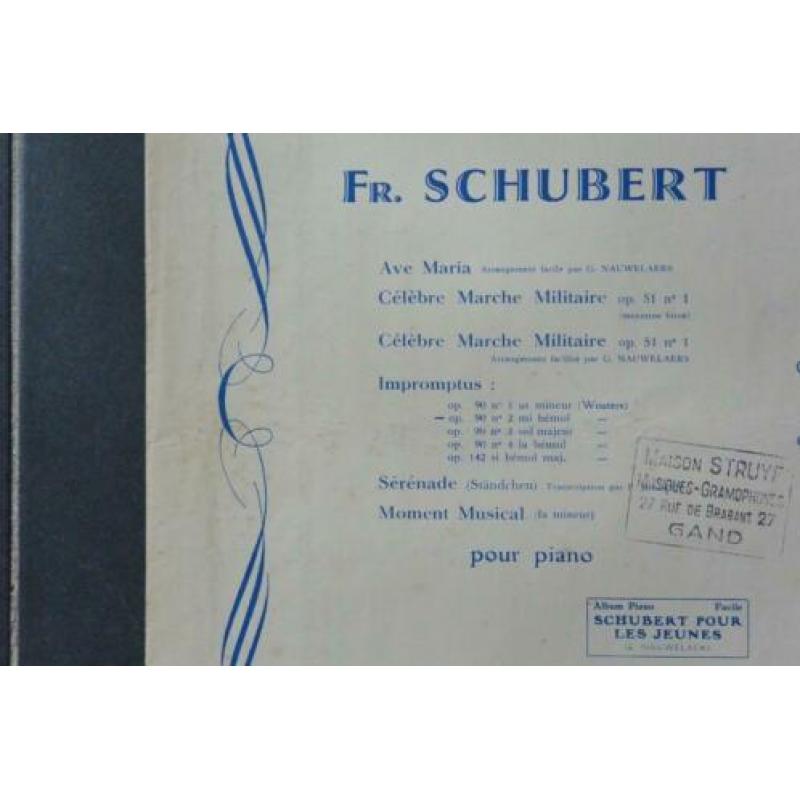 2 Oude partituren Fr. Schubert.