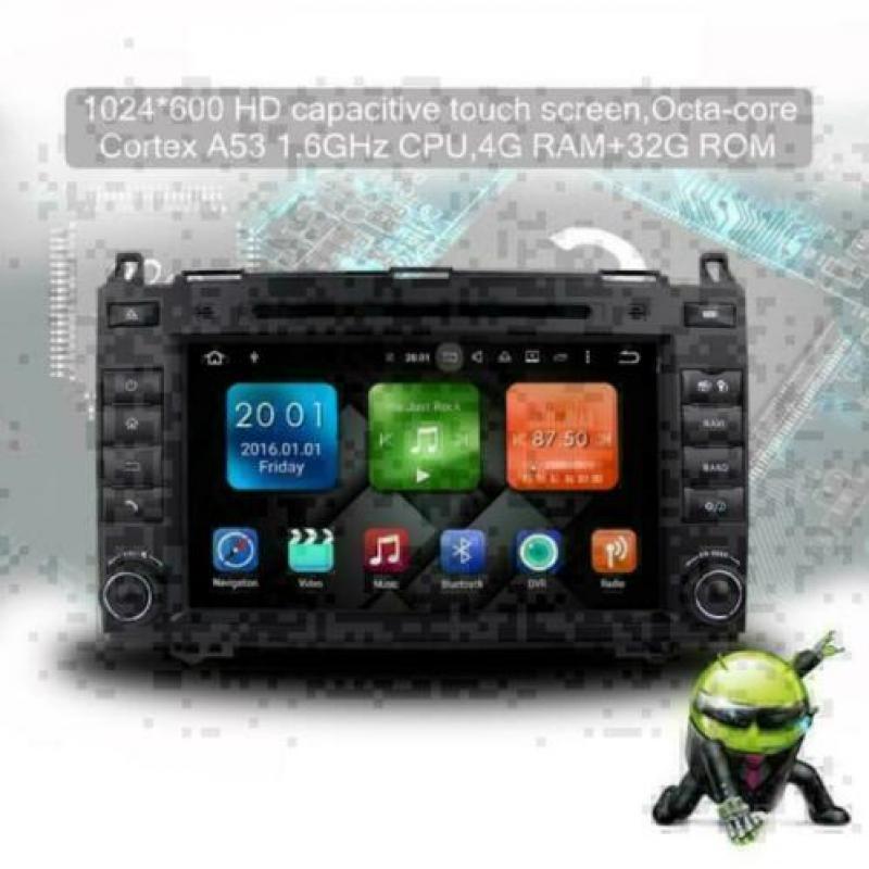 Mercedes Sprinter A-B Klasse 8inch radio navigatie android 9