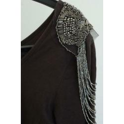 H&M jurk met schouder ketting maat M