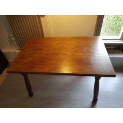 Houten tafel uitschuifbaar 133 x 88 x 75 cm (LxBxH)