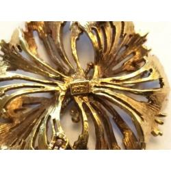Oude Amerikaanse Double broche 1960