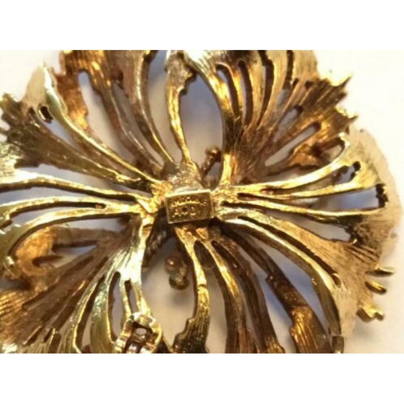 Oude Amerikaanse Double broche 1960