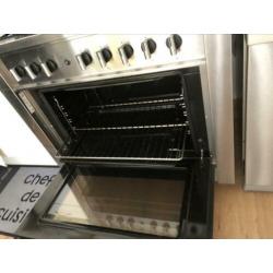 Indesit 5-pits gasfornuis met oven 90 cm breed