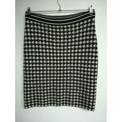 Marccain Marc Cain knitted Pied de Poule rok N4 L 42 Wol