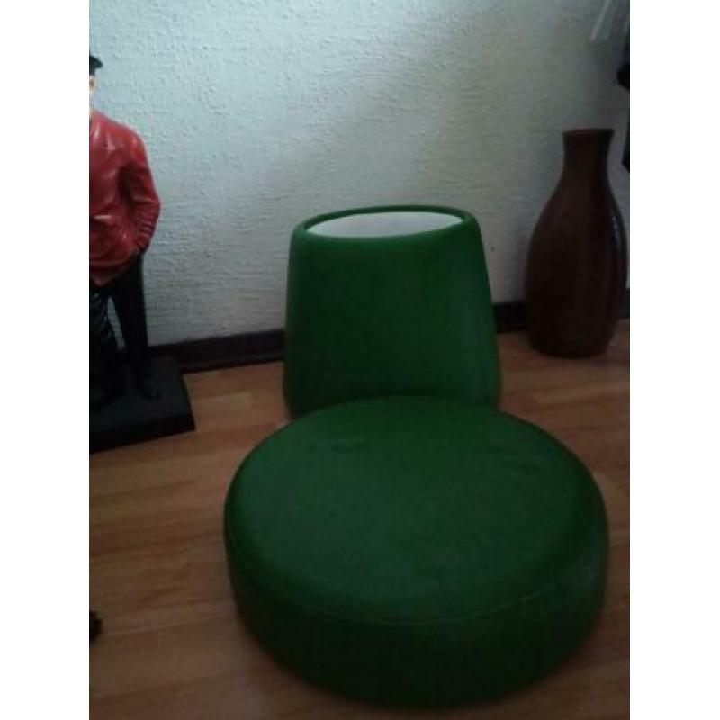 Poef jaren 70 paddestoel model heel apart