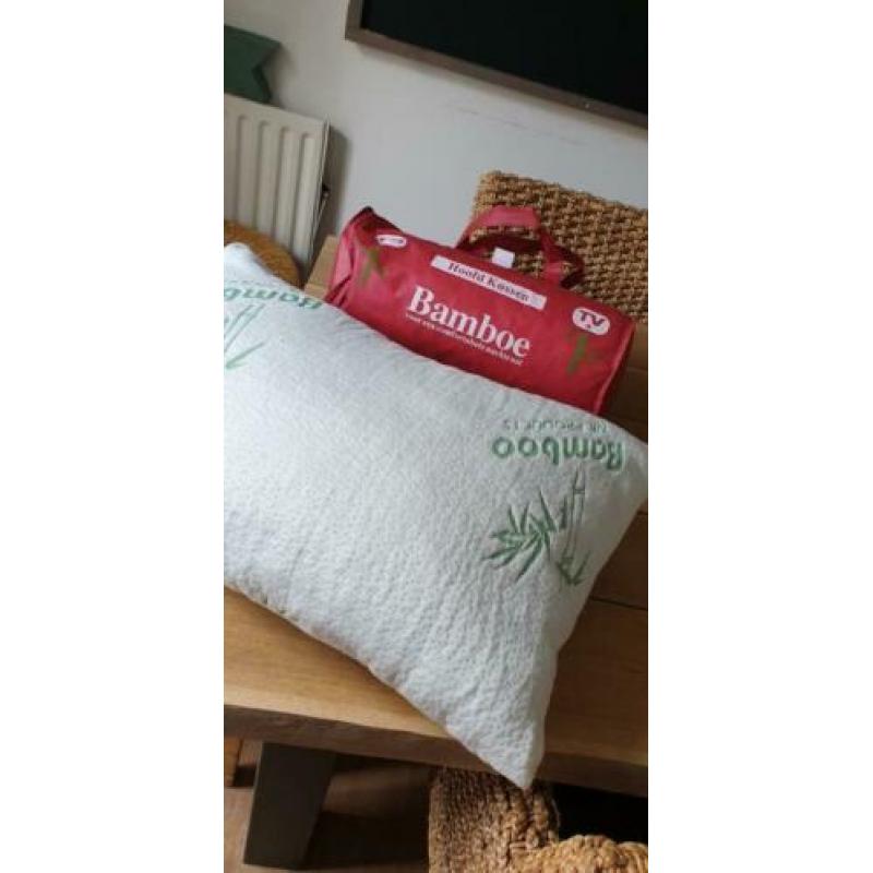 Bamboe hoofdkussen, anti stress, anti allergisch, nieuw