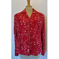 Mooi rood print jasje van Xandres (Belgium)! 46