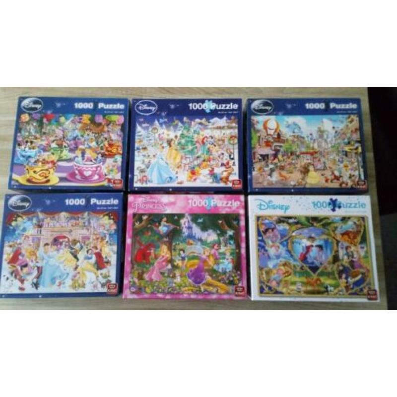 6 disney puzzels
