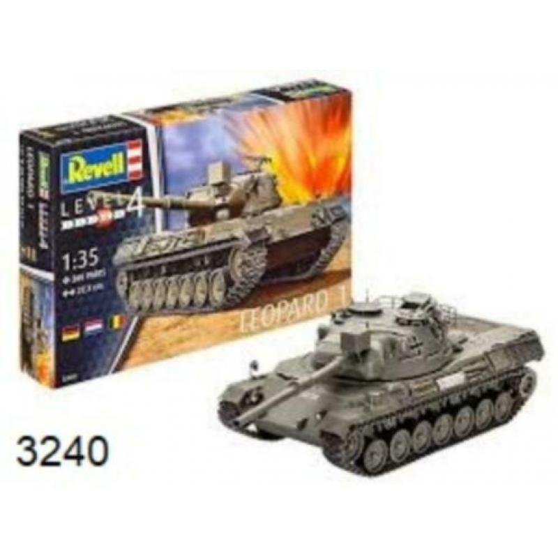 NIEUW Revell 1:35 LEOPARD 1 Tank 3240 Modelbouw.