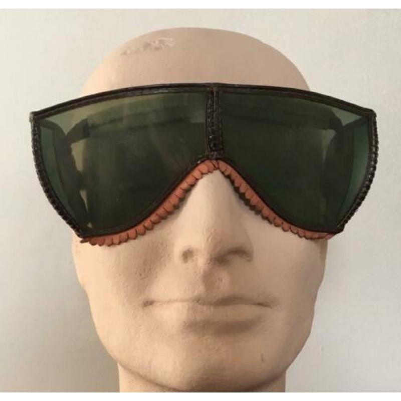 WW2 US Army - Goggles Ski / Mountain - Green Lenses