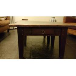 Salontafel/bijzettafel 2x
