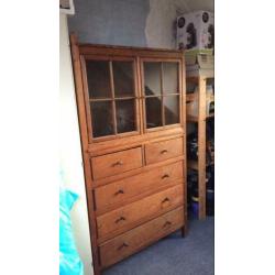 Brocante, eiken kast, antiek