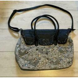Gillian stoere slangenprint tas shopper Snake
