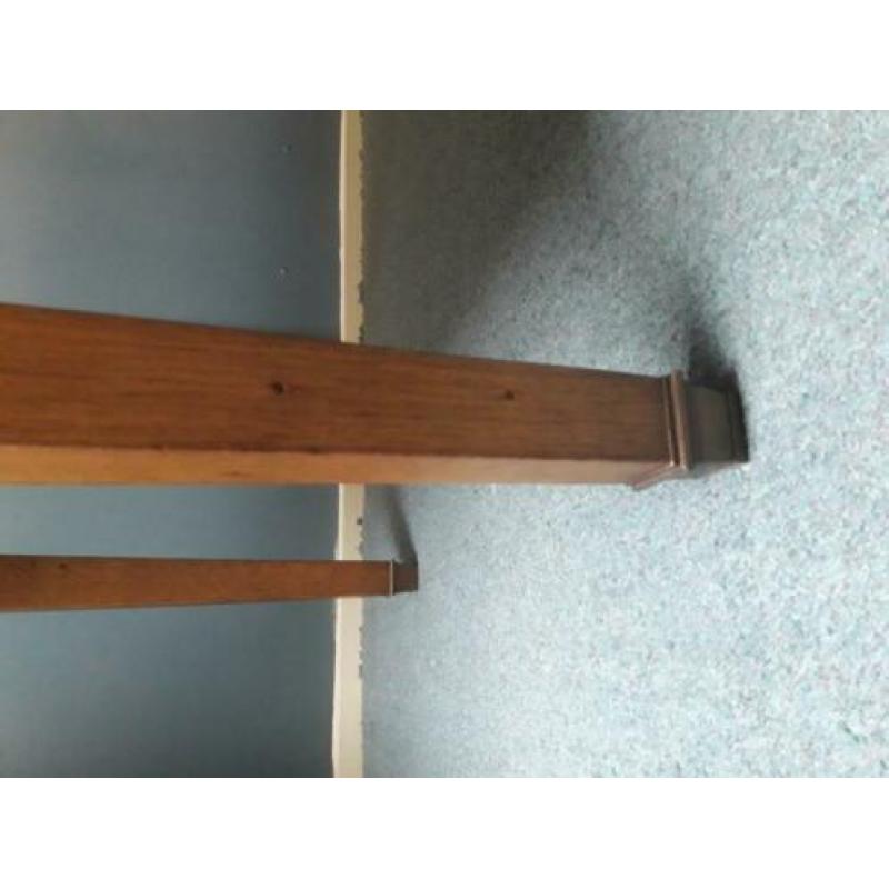 Robuuste eettafel licht eiken 1,6 mtr x 0,8 mtr