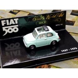 Fiat 500 Minichamps 1/64 lichtgroen