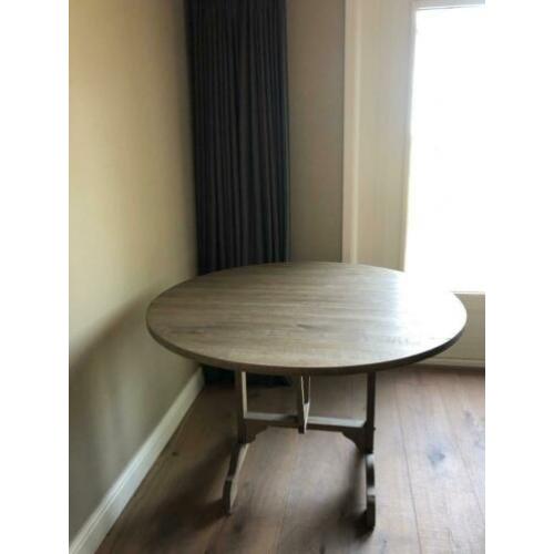 Landelijke massieve eiken Wijntafel 120 cm