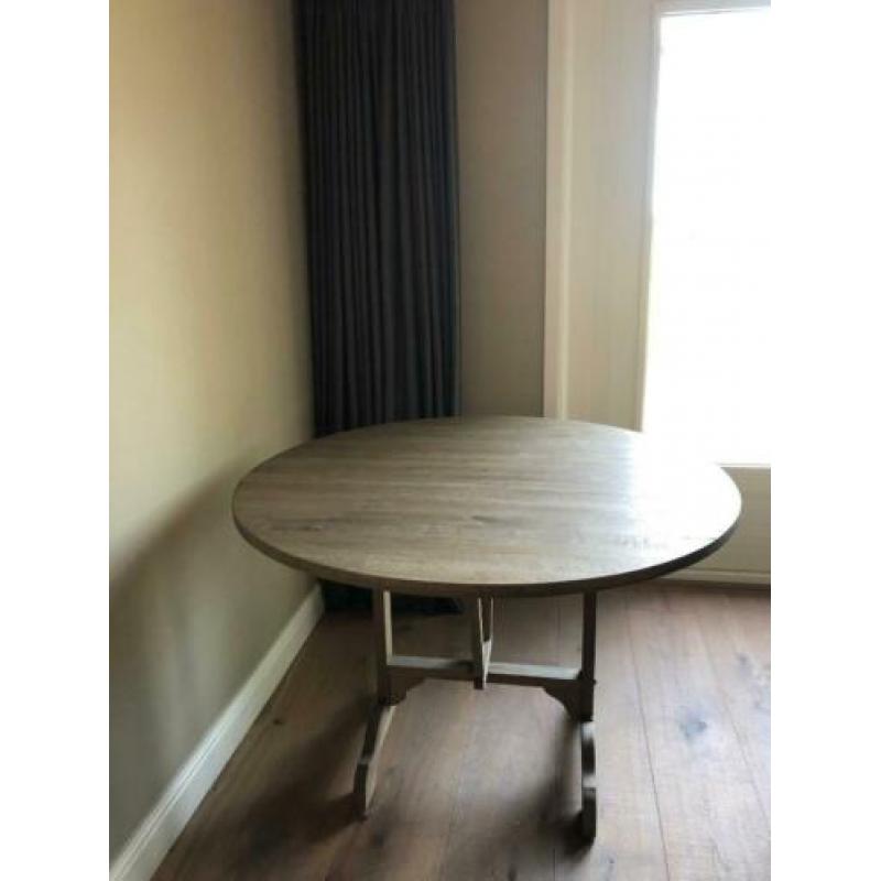 Landelijke massieve eiken Wijntafel 120 cm