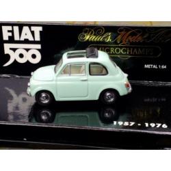 Fiat 500 Minichamps 1/64 lichtgroen