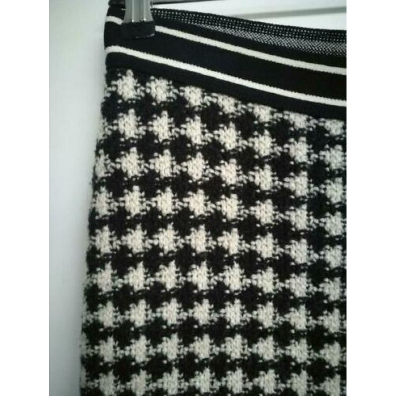 Marccain Marc Cain knitted Pied de Poule rok N4 L 42 Wol