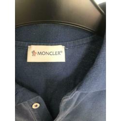 Moncler polo shirt shirtje t-shirt jongens maat 140 blauw