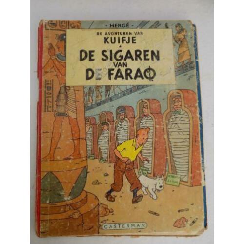 stripboek Kuifje De sigaren van de Farao harde kaft
