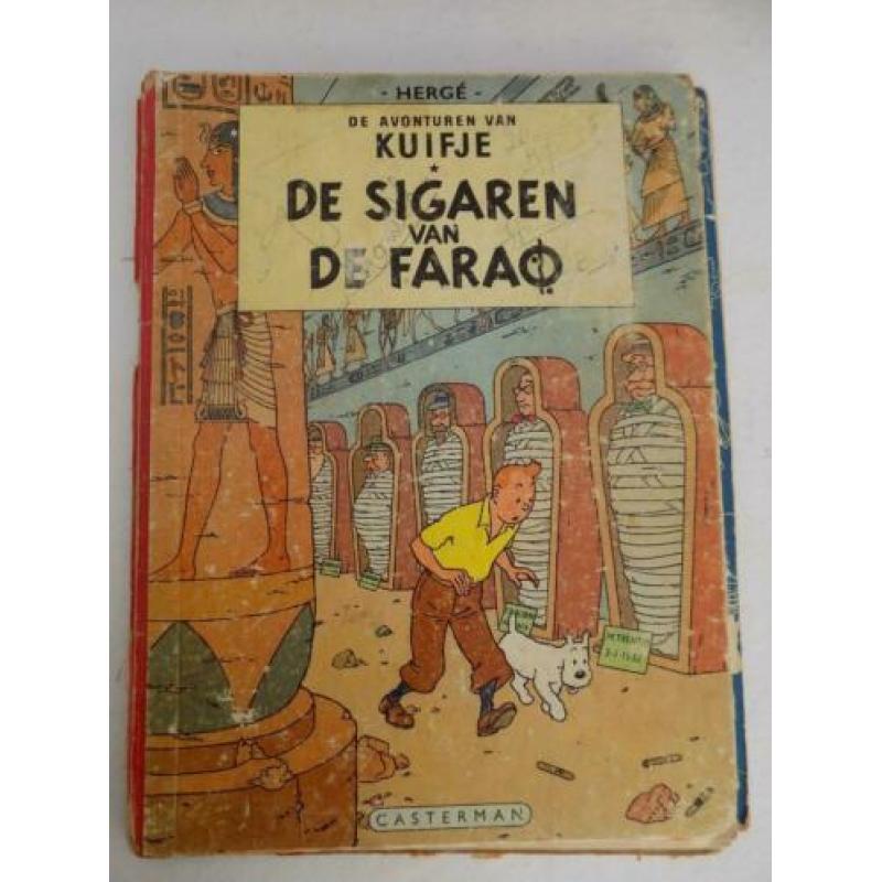 stripboek Kuifje De sigaren van de Farao harde kaft