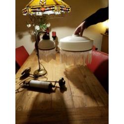 Lampen met kralen Art Deco/ Vintage