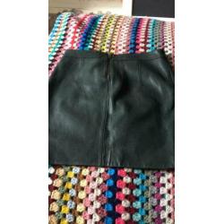 American Retro rok groen leer s