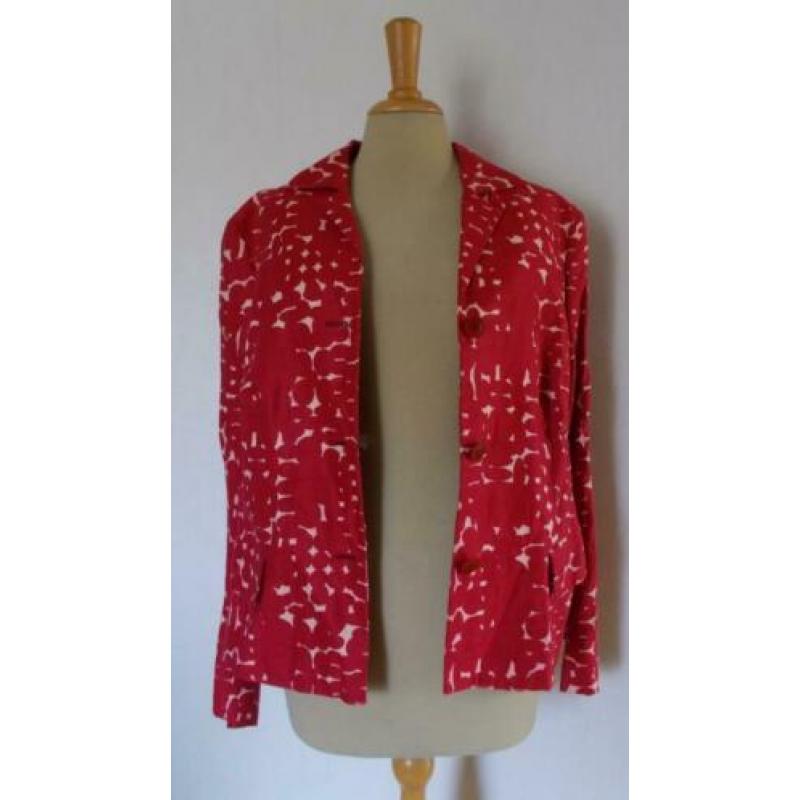 Mooi rood print jasje van Xandres (Belgium)! 46