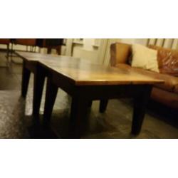 Salontafel/bijzettafel 2x