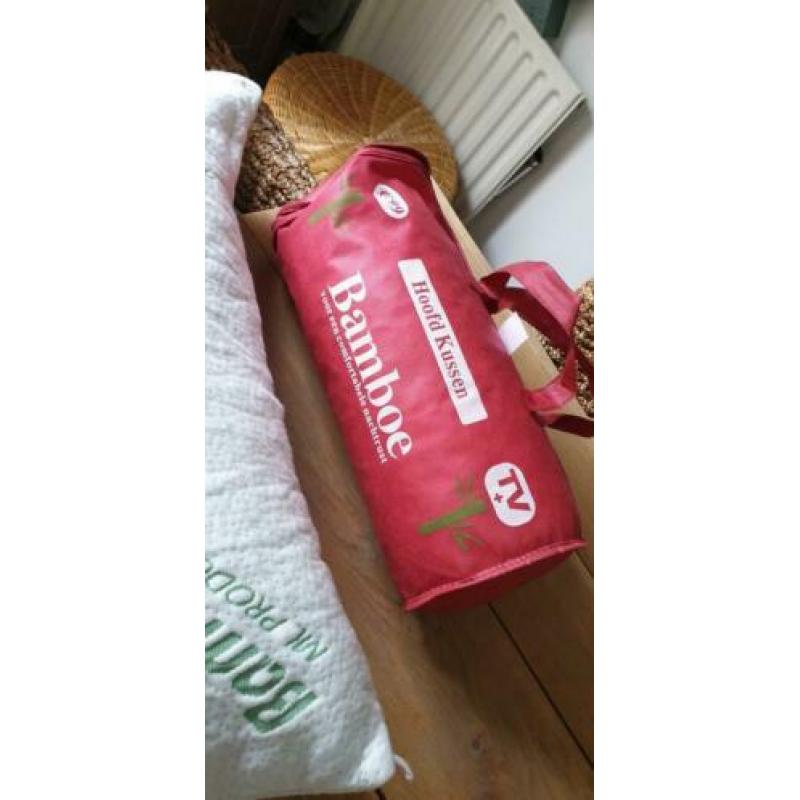 Bamboe hoofdkussen, anti stress, anti allergisch, nieuw