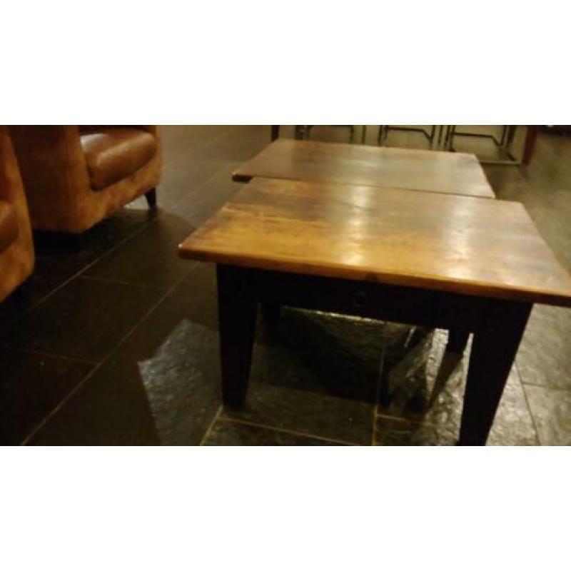 Salontafel/bijzettafel 2x