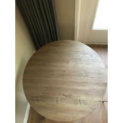 Landelijke massieve eiken Wijntafel 120 cm