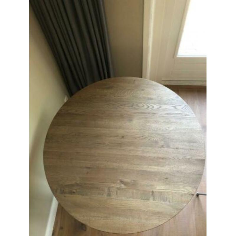 Landelijke massieve eiken Wijntafel 120 cm