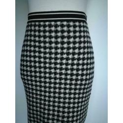 Marccain Marc Cain knitted Pied de Poule rok N4 L 42 Wol