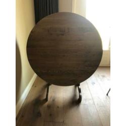 Landelijke massieve eiken Wijntafel 120 cm