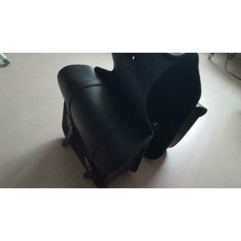 Tassenset leder voor XL Sportster / FXD Dyna / Softail