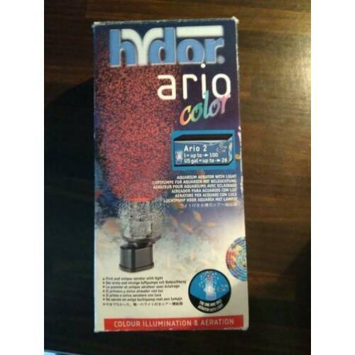 Hydor Ario2 color, Aquarium luchtpomp/filter met verlichting