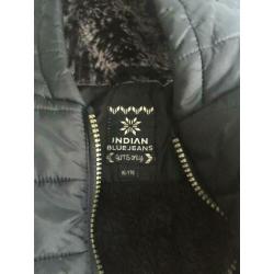 Mooie Indian Blue Jeans winterjas maat 176, zgan!