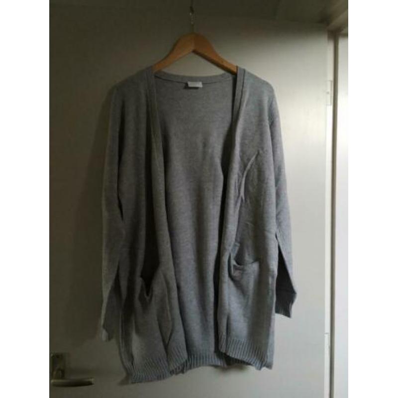 Grijs/lang vest??VILA??L