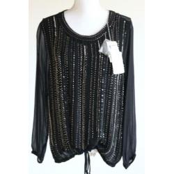 Zwarte blouse Patrizia Pepe, nieuw